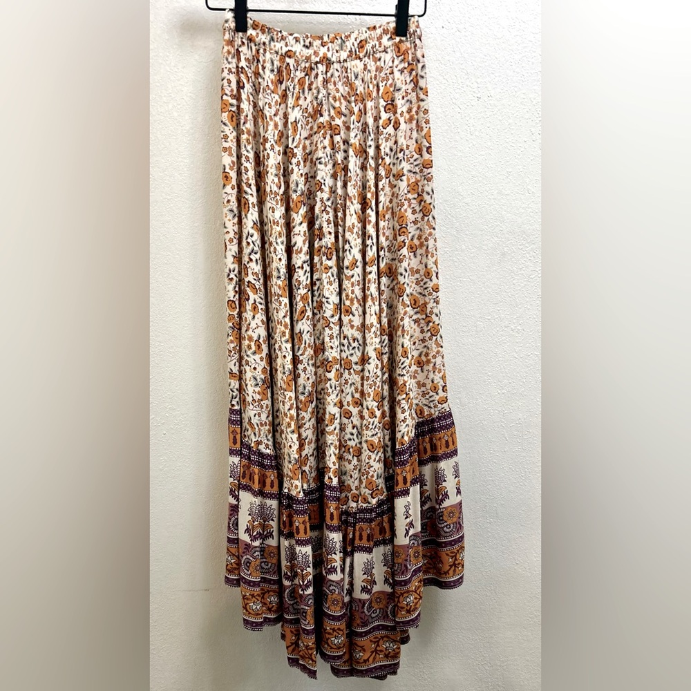Spell and the Gypsy Castaway Gypsy Love Skirt Orange Blossom Size Small Hi-Low - Picture 9 of 15